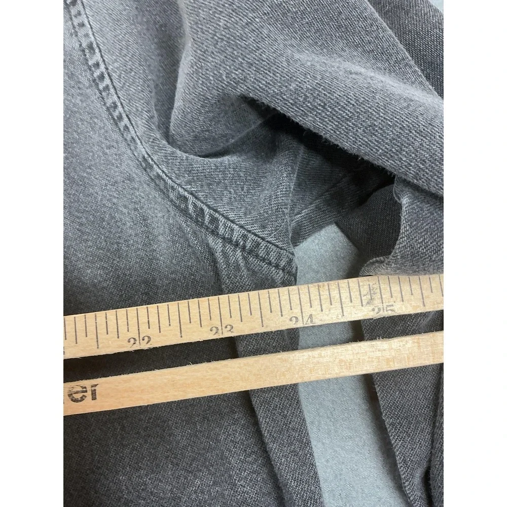 Vintage Levis Shirt‎ Mens Medium Gray Denim Long Sleeve Button Down Heavy Y2K